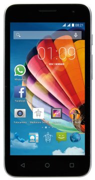 Mediacom PhonePad G450 11,4 cm (4.5") Doppia SIM Android 6.0 3G Micro-USB 0,512 GB 4 GB 1600 mAh Nero, Argento