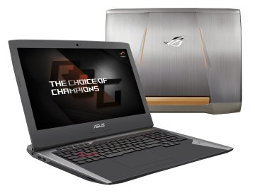 ASUS ROG G752VS-BA263T Intel® Core™ i7 i7-7700HQ Computer portatile 43,9 cm (17.3") Full HD 16 GB DDR4-SDRAM 1,26 TB HDD+SSD NVIDIA® GeForce® GTX 1070 Wi-Fi 5 (802.11ac) Windows 10 Grigio