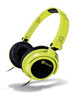 MySound Speak Smart Fluo Auricolare Cablato A Padiglione Musica e Chiamate Nero, Giallo