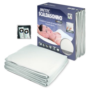 Imetec Scaldasonno Sensitive Maxi Doubl Coperta elettrica 300 W Bianco Microfibra