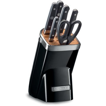 KitchenAid KKFMA07OB posata da cucina e set di coltelli 7 pz Set di coltelli/coltelleria con ceppo