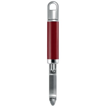 KitchenAid KGEM3112ER Frutta e ortaggi Pelapatate dritto Rosso, Acciaio inossidabile