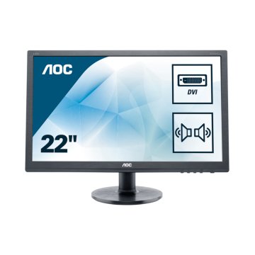 AOC 75 Series E2275SWJ Monitor PC 54,6 cm (21.5") 1920 x 1080 Pixel Full HD LED Nero