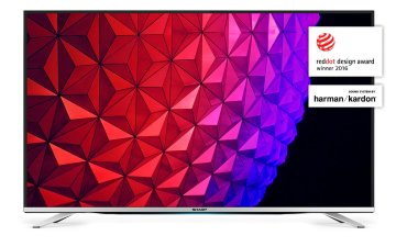 Sharp Aquos LC-40CFG6452E TV 101,6 cm (40") Full HD Smart TV Wi-Fi Nero, Argento 300 cd/m²