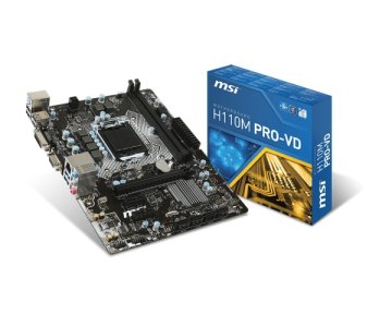 MSI H110M PRO-VD Intel® H110 LGA 1151 (Socket H4) mini ATX