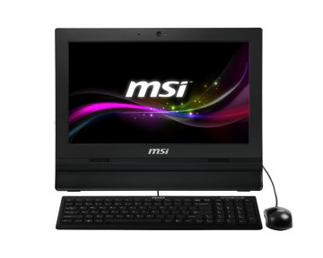 MSI Wind Top Professional AP1622ET-028XEU Intel® Celeron® 1037U 39,6 cm (15.6") 1366 x 768 Pixel Touch screen PC All-in-one 4 GB DDR3-SDRAM 500 GB HDD Wi-Fi 4 (802.11n) Nero