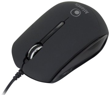Atlantis Land P009-KM23-BK mouse Ufficio Ambidestro USB tipo A Ottico 1000 DPI