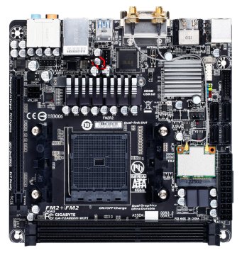 GIGABYTE GA-F2A88XN-WIFI scheda madre AMD A88X Socket FM2+ mini ITX