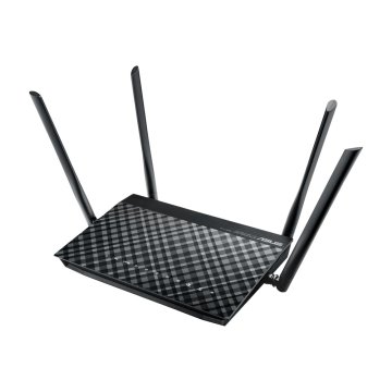 ASUS DSL-AC55U router wireless Gigabit Ethernet Dual-band (2.4 GHz/5 GHz) Nero