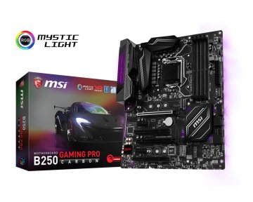 MSI B250 GAMING PRO CARBON Intel® B250 LGA 1151 (Socket H4) ATX