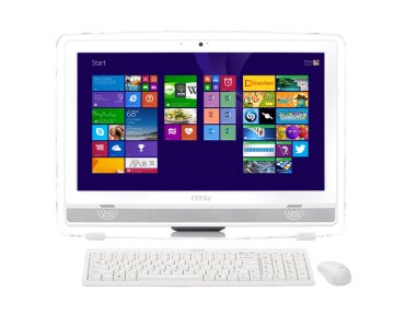 MSI Wind Top AE222T-278XEU Intel® Pentium® G G3250 54,6 cm (21.5") 1920 x 1080 Pixel Touch screen PC All-in-one 4 GB DDR3-SDRAM 1 TB HDD FreeDOS Wi-Fi 4 (802.11n) Bianco