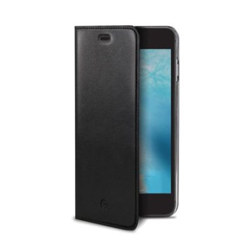 Celly AIRPELLE801BK custodia per cellulare 14 cm (5.5") Custodia a libro Nero