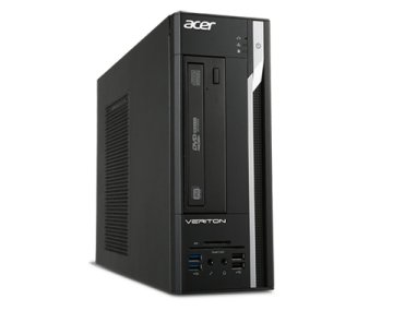 Acer Veriton X 2640G Intel® Core™ i3 i3-6100 4 GB DDR4-SDRAM 1 TB HDD Windows 7 Professional SFF PC Nero