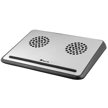 NGS Alumen base di raffreddamento per laptop 39,6 cm (15.6") Alluminio, Nero