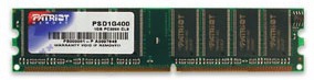 Patriot Memory PSD1G400 memoria 1 GB 1 x 1 GB DDR 400 MHz