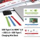 CLUB3D USB Type-C to HDMI™ 2.0 + USB 2.0 + USB Type-C Charging Mini Dock 4