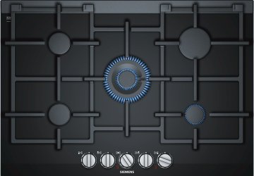 Siemens ER7A6RD70 piano cottura Nero Da incasso Gas 5 Fornello(i)