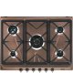 Smeg SRV876RAGH piano cottura Rame Da incasso Gas 5 Fornello(i) 2
