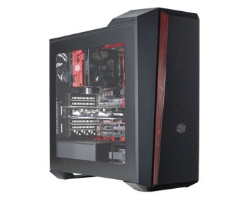 Cooler Master MasterBox 5t Midi Tower Nero, Rosso