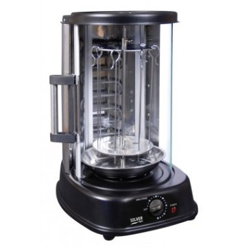 Argento Style 3611730004144 barbecue per l'aperto e bistecchiera Da tavolo Elettrico Nero, Acciaio inox 1500 W