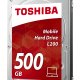 Toshiba L200 500GB disco rigido interno 5400 Giri/min 8 MB 2.5