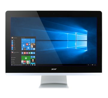 Acer Aspire Z3-715 Intel® Pentium® G4400T 60,5 cm (23.8") 1920 x 1080 Pixel 4 GB DDR4-SDRAM 500 GB HDD PC All-in-one Windows 10 Home Nero, Argento