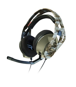 POLY RIG 500HX Auricolare Cablato A Padiglione Gaming Bronzo, Cachi