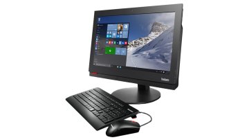 Lenovo ThinkCentre M700z Intel® Pentium® G4400T 50,8 cm (20") 1600 x 900 Pixel PC All-in-one 4 GB DDR4-SDRAM 500 GB HDD Windows 10 Pro Wi-Fi 5 (802.11ac) Nero