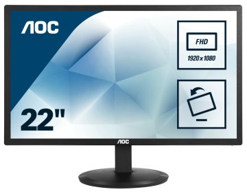 AOC 80 Series E2280SWN Monitor PC 54,6 cm (21.5") 1920 x 1080 Pixel Full HD LED Nero