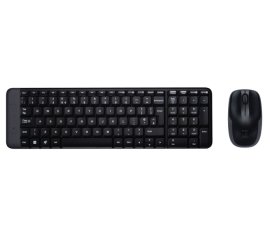 Logitech Wireless Combo MK220 tastiera Mouse incluso Ufficio USB Belga Nero
