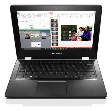 Lenovo Yoga 300-11IBR Intel® Celeron® N3060 Ibrido (2 in 1) 29,5 cm (11.6") Touch screen HD 4 GB DDR3L-SDRAM 500 GB HDD Windows 10 Home Nero, Bianco
