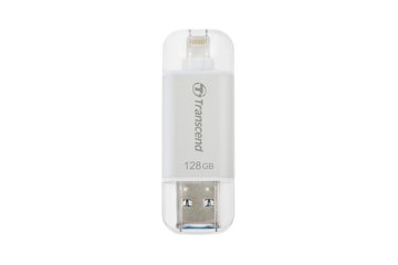 Transcend JetDrive Go 300 unità flash USB 128 GB USB Type-A / Lightning 3.2 Gen 1 (3.1 Gen 1) Argento