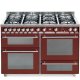 Lofra PR126SMFE+MF/2CI Cucina freestanding Electric,Natural gas Gas Borgogna A 2