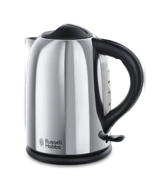 Russell Hobbs Chester bollitore elettrico 1,7 L 2400 W Nero, Acciaio inox