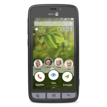 Doro Liberto 8031 11,4 cm (4.5") SIM singola Android 5.1 4G Micro-USB 8 GB 2000 mAh Nero, Acciaio inox
