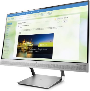 HP EliteDisplay S240uj Monitor PC 60,5 cm (23.8") 2560 x 1440 Pixel Quad HD LED Nero, Argento