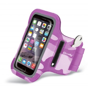 Celly ARMBAND05 custodia per cellulare Fascia da braccio Rosa