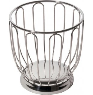 Alessi 370 cestino da servizio Rotondo Acciaio inox