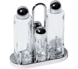 Alessi 5070 oliera/acetiera Lattina Vetro, Acciaio inox Acciaio inox, Trasparente