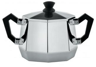 Alessi CA114 zuccheriera Nero, Acciaio inox Acciaio inox