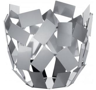 Alessi MT04 cestino da servizio Rotondo Stainless steel Grigio