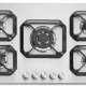 Lofra HLS9A0 Acciaio inox Da incasso 90 cm Gas 5 Fornello(i) 2