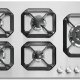Lofra HLS9D0 Acciaio inox Da incasso 90 cm Gas 5 Fornello(i) 2