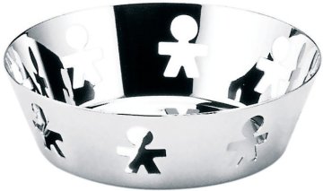 Alessi Girotondo cestino da servizio Rotondo Acciaio inox