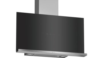 Neff D95FRM1S0 Cappa aspirante a parete Nero, Acciaio inox 730 m³/h