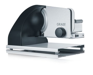 Graef SKS902EU affettatrice Elettrico 185 W Nero, Stainless steel Alluminio