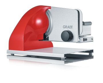 Graef SKS903EU affettatrice Elettrico 185 W Rosso, Acciaio inox Alluminio
