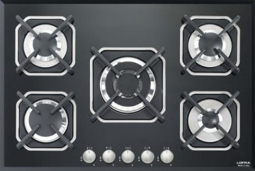 Lofra HGN7E0 Nero Da incasso 75 cm Gas 5 Fornello(i)