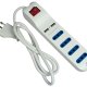 Mediacom M-PMU42 prolunghe e multiple 4 presa(e) AC Interno Bianco 3