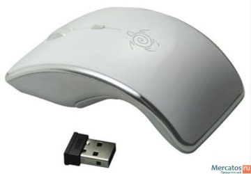 Mediacom ZeroLine Curve iMouse mouse Ufficio RF Wireless Ottico 1600 DPI